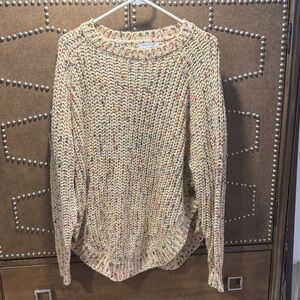 NorthStyle Cream Multicolor Knit Sweater